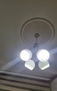 لوستر  چار شاخه و تک حباب