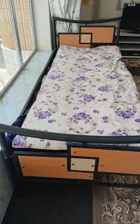 تخت یک نفره فرفورژه کفی دار