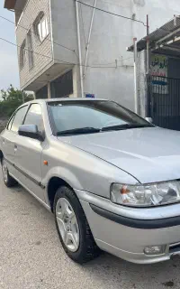 سمند نقری ای x7 مدل ۱۳۸۳ در حد کم مار