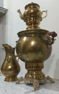 سماور زغالی برنجی