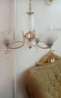 دو عدد لوستر 3 شاخه
