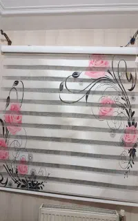 پرده زبرا در حد نو