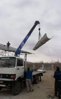 جرثقیل خاور.حمل و نقل. بالا گذاشتن کولر