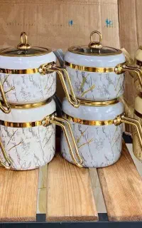 کتری قوری لعابی ماربل