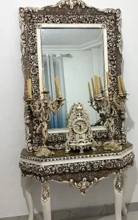 آینه وکنسول شمعدان