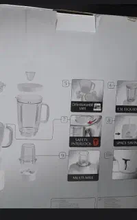 غذاساز ۹۰۰ وات ۳ لیتری اصل اصل کاملا نو و پلمپ