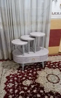 گل میز طوسی قهوهای موجوده