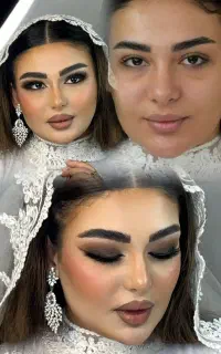 میکاپ عروس و همراه سالن کارا بیوتی