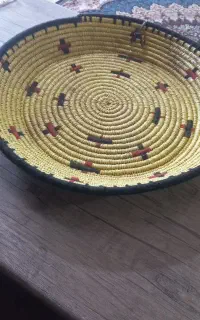 سبد حصیری  دست بافت