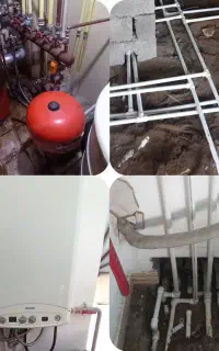 پکیج آبگرمکن بخاری (تاسیسات داخلی )