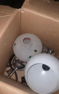 لوستر و پنکه سقفی چوبی لوستردار
