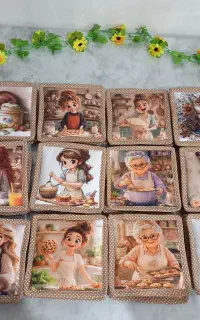 دستگیره مخملی طرح دار