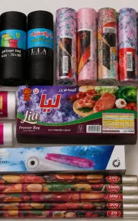 تولید کیسه فریزر و کیسه زباله لیا/فروش عمده