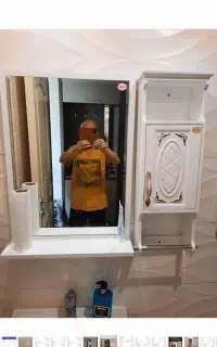 دوعددآینه باباکس بغل مناسب حمام وسرویس بهداشتی