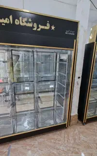 ۲ دستگاه یخچال ۲طرف نماست مشکی‌طلایی