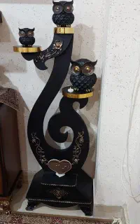 ساعت ایستاده بدنی چوبی تیره