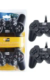 دسته بازی دوبل شوکدار سیمی Exon UC-JS704S2