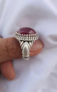 انگشتر نقره یاقوت سرخ