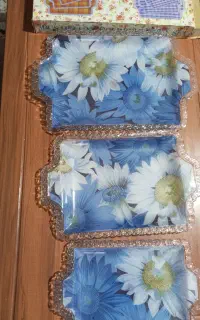 سینی پذیرایی  سه تکه نو