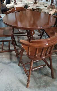 میزو صندلی ناهار تمام چوب خراطی