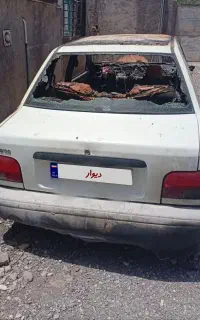 پراید ۹۴ سوخته