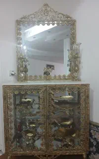آینه کنسول برنزی درحد و سالم