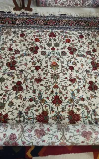 ۲عددفرش ماشینی دستباف گونه ۱۲متری در حد نو