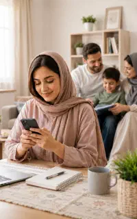 بانوان خانه دار مژده مژده کار در منزل کنار خانواده