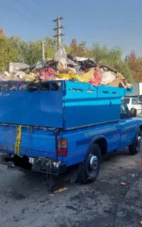 حمل نخاله مصالح ساختمانی با نیسان