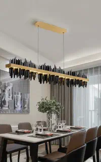 لوستر آرتمیس مدرن طلایی-مشکی