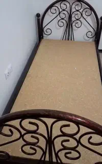 دو تخت خواب یک نفره فلزی