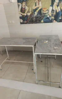نیمکت ومیزفلزی رنگ شده درحدنو