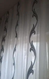 پرده کتان  نو پیله دوخته شدش ۴ متر