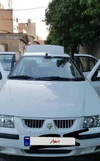 خودرو سمندLXسفیدرنگ مدل92.تکسوز.کم کار