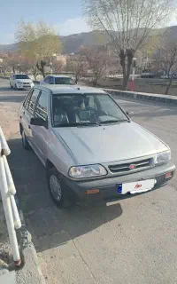 پراید نقره ای مدل 89 بدون رنگ بدون ضربه