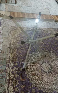 میز ۴نفره شیشه ای تاشو