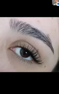 مدل اکستنشن مژه.(فقط هزینه مواد)