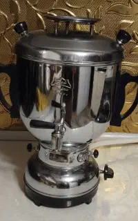 سماور گازی شیوا استیل براق /مدل کلاسیک