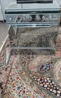 گاز پنج شعله طرح فر و کابینت ظرفشویی