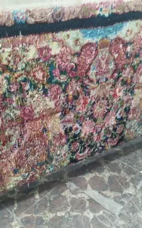 فرش نیمه کاره قالیچه سالاری رج ۵۵