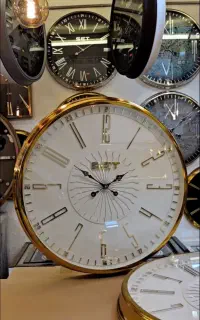 ساعت دیواری فلزی ۷۰سانت صفحه سفید کد۲۲