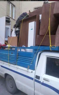 کارگر جابجایی ماشین مسقف حمل یخچال سایدو...
