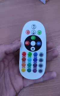 ریسه RGB هفت رنگ با ریموت کنترل بی سیم نور مخفی