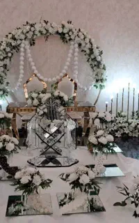 گلارایی سفره عقد، بادکنک آرایی و عروسی لباس عروس