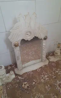 آینه شمعدان لوستر منگه و پایه میز