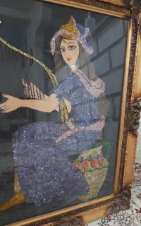 تابلو پولک دوزی دستباف