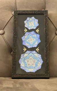 تابلو میناکاری سری سه تایی دیوارکوب