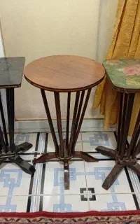 سه عدد میز تلفن باند استریو چوبی کمیاب قدیمی عتیقه