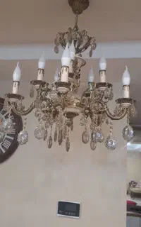 لوستر برنز ۵ شاخه دوبل
