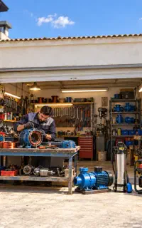 اجاره کارگاه تعمیرات الکترو موتور و لوازم باغبانی